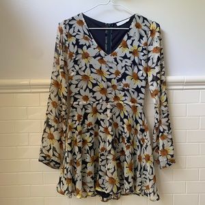 Floral Print Daisy Romper